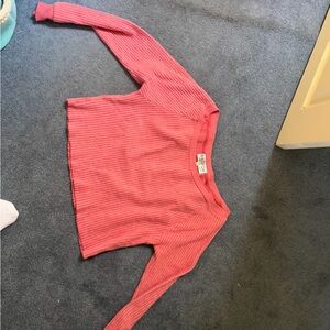 Wildfox pink cropped shirt
